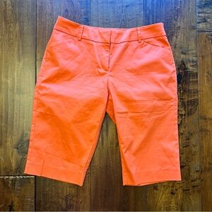 NWOT NY&CO suiting orange shorts 13" inseam